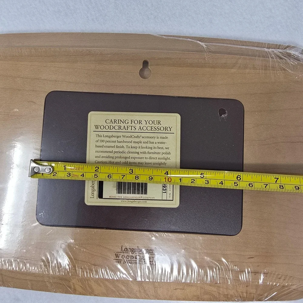 Longaberger WoodCrafts Hardwood Maple Photo Media Basket Lid Only No. 50931 Wood